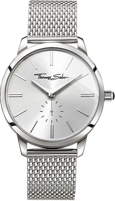 Thomas Sabo Damenuhr, Quarz, Edelstahl, 33 mm, Silber, 5 ATM - Bild 1