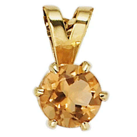 Colfem Anhänger 585 Gelbgold, Citrin, Unisex - Bild 1