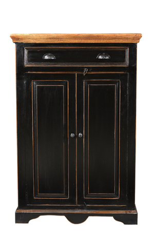 SIT Highboard CORSICA in Schwarz/Honig aus Mangoholz und MDF, B/T/H: 120 x 47 x 80 cm