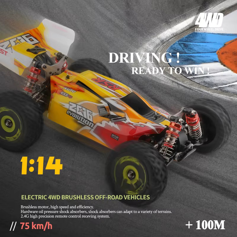 WLtoys 144001 144010 4WD RC Auto, Hochgeschwindigkeits-Rennwagen, Off-Road Drift, ab 14 Jahre - Bild 2