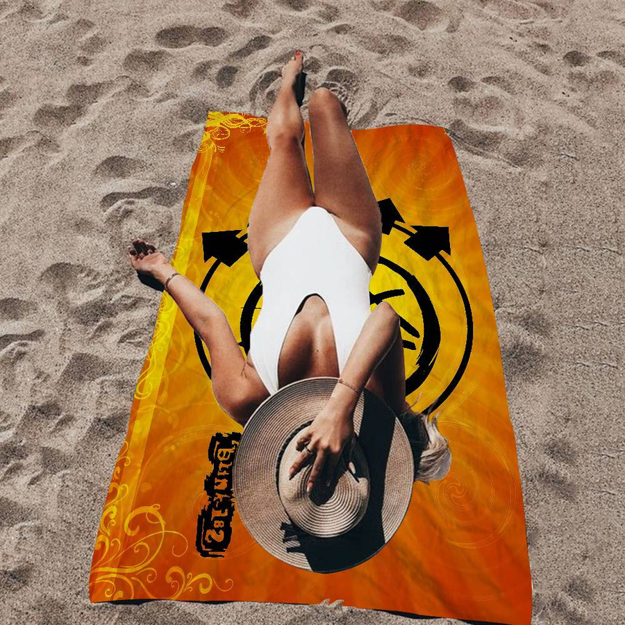 B-Blink 182 BAND Strandtuch aus Mikrofaser, bunt, schnelltrocknend und sandfrei, B: 40 cm, H: 60 cm - Bild 3