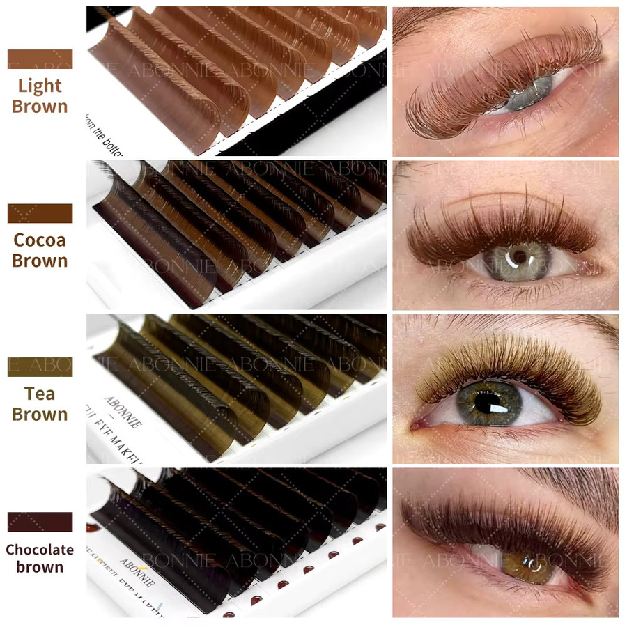 ABONNIE Wimpernverlängerung, braun, natürlich - Bild 5