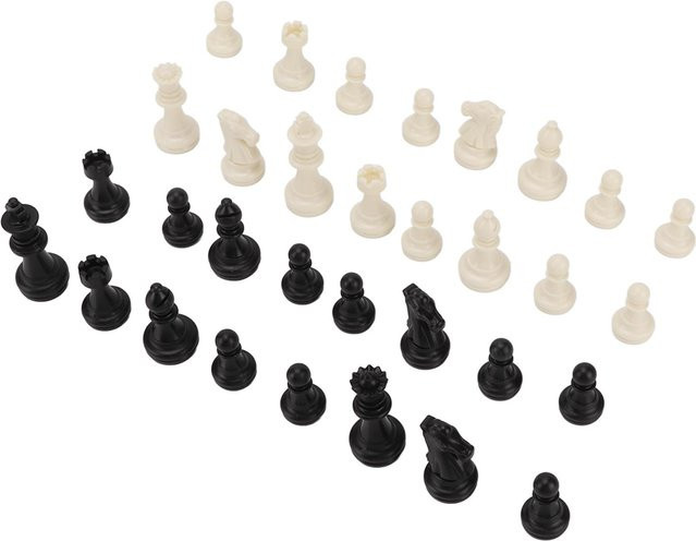Igeteck Schach Ersatz Figuren PS Kunststoff schwarz weiße - Bild 1