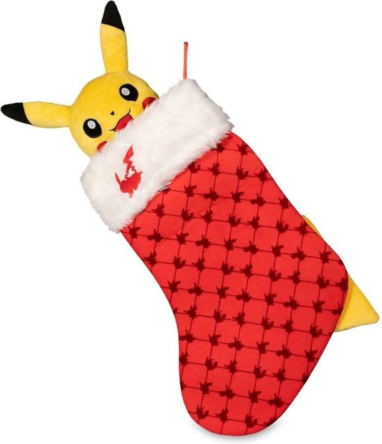Pokémon Pikachu Nikolaus Plüsch-Stiefel Gelb als Weihnachtsdekoration von The Pokémon Company International - Bild 1
