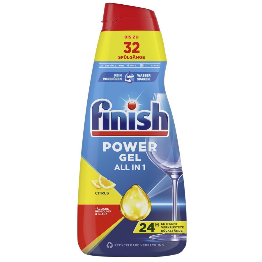 Finish Power All in 1 Maschinengeschirrspülmittel Gel Citrus 650ml - Bild 2