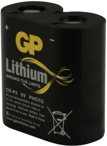 GP CR-P 2 Lithium Fotobatterie 6V Schwarz - Bild 1