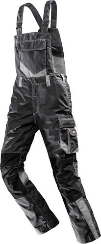 BULLSTAR Latzhose WORXTAR aus Polyester-Baumwolle in Schwarz/Grau - Bild 1