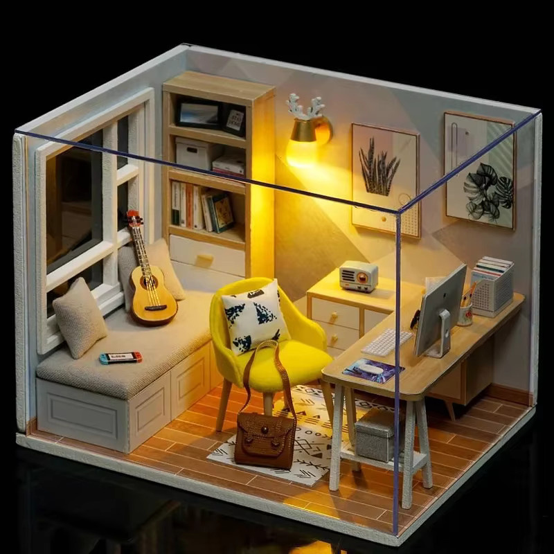 zuuton Holz-Puppenhaus DIY, 3D-Puzzle, Montage-Bausatz, Fantasy - Bild 5