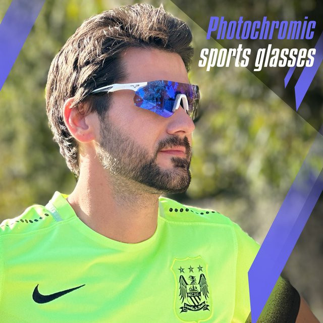 Kapvoe Sportsonnenbrille, rot, unisex, Kunststoff, Photochrome - Bild 1