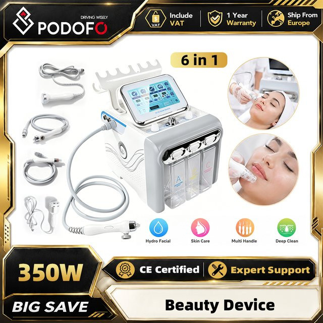 Podofo 6-in-1 Dermabrasions- und Peeling-Gesichtsgerät, Unisex - Bild 1