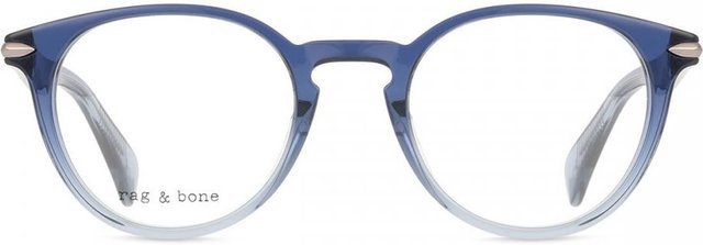 Rag & Bone RNB8003 Korrektionsbrille, Vollrand, Panto, Acetat, Transparent Blue/Grey, Unisex - Bild 1
