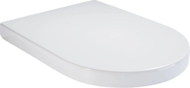 NEG WC-Sitz Klassik SoftClose Toilettendeckel für WC Uno11RL in Weiß, D-Form, mit Quick-Release-Funktion, Breite: 35,9 cm, Tiefe: 48,0 cm, Höhe: 5,0 cm - Bild 1