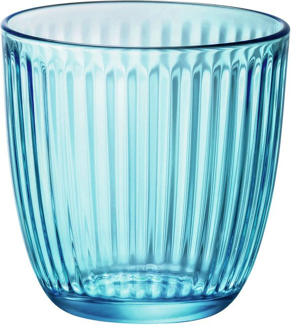 Bormioli Rocco Universalglas Line Wasserglas, Türkis, 12er Pack, 290 ml, Durchmesser: 8,5 cm, Höhe: 8,5 cm - Bild 1