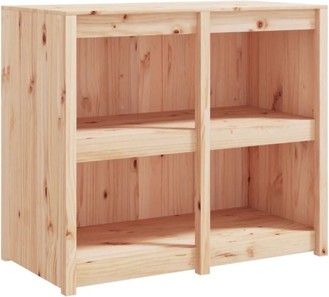 vidaXL Outdoor-Küchenschrank aus Massivholz Kiefer in Braun, B/T/H: 106 x 55 x 92 cm - Bild 1