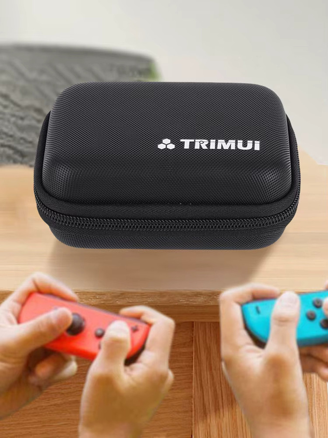 Stoßfeste EVA Hartschalen-Tragetasche für die Trimui Brick Handheld-Spielekonsole in Schwarz mit Netztasche - Bild 7