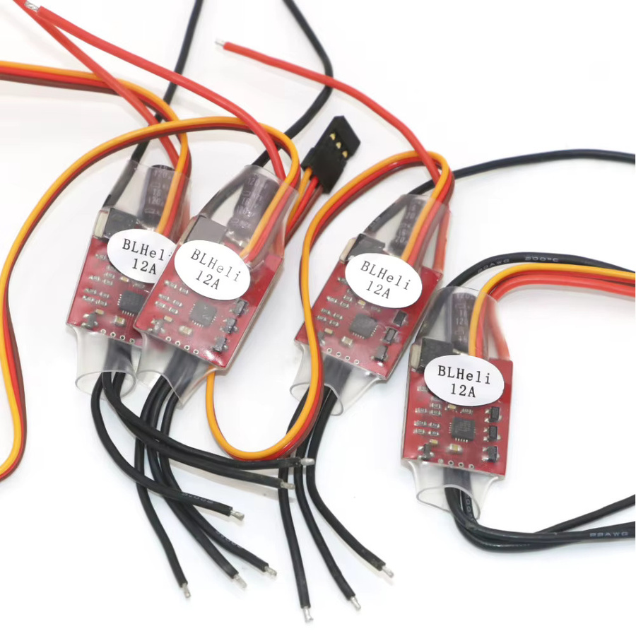 U-Angel-1988 BLHELI 12A Mini Bürstenloser Motor ESC BLHELI 14,2 in Rot für 160-250 Multirotor FPV Racing RC Drone Quadcopter - Bild 3