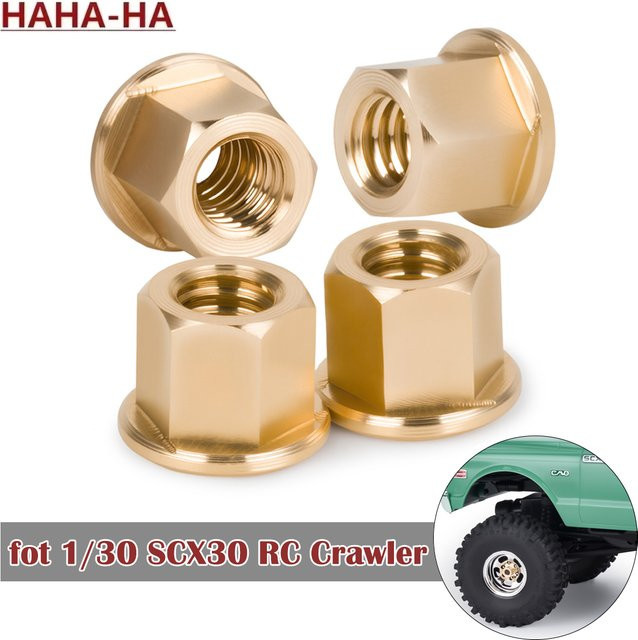 Axial Messing-Radnabenmutter mit Steckschlüsseln, Zubehör, Metall - Bild 1