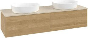 V&B Waschtischunterschrank Antao ohne Frontstruktur in Honey Oak, B/T/H: 160 x 36 x 50 cm - Bild 1