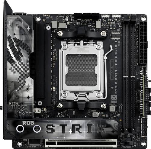 Asus ROG STRIX X870-I GAMING WIFI Mini-ITX Mainboard mit AMD AM5 Sockel, X870 Chipsatz, DDR5, Wi-Fi 7, Bluetooth und LAN in Schwarz - Bild 1