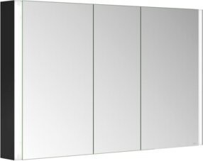 Keuco Spiegelschrank Somaris 3-türig mit LED-Beleuchtung und Anti-Fog-Funktion, Weiß, B/H/T: 120 x 71 x 12,7 cm - Bild 1