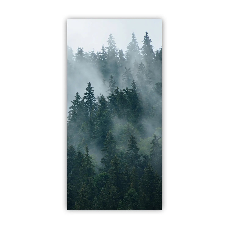Walllux Duschrückwand Tannenwald in Holzoptik aus Alu-Verbund, Farbe: Grün, B/H: 125 x 255 cm, Stärke: 3 mm - Bild 2