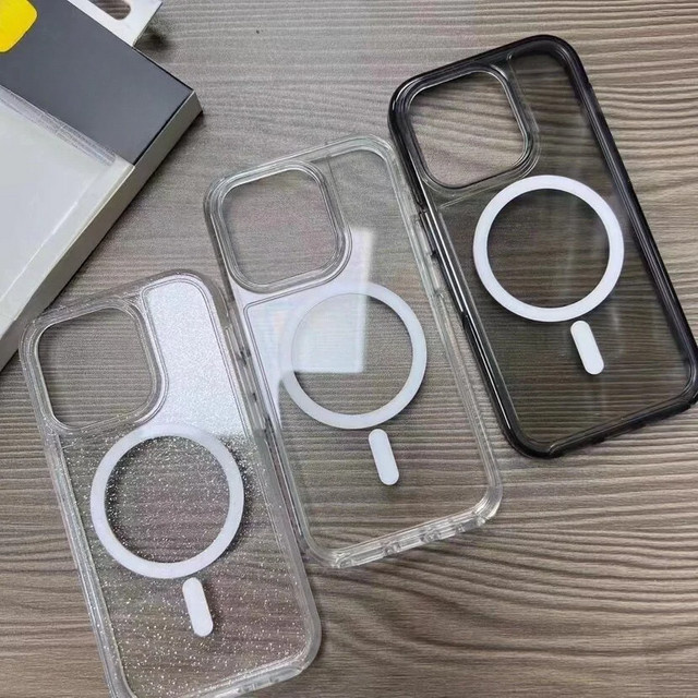 Otter Symmetry MagSafe Serie Anti-Sturz-Schutzhülle für iPhone 17 Air 12 13 14 15 16 Pro Max in Schwarz und Transparent - Bild 1