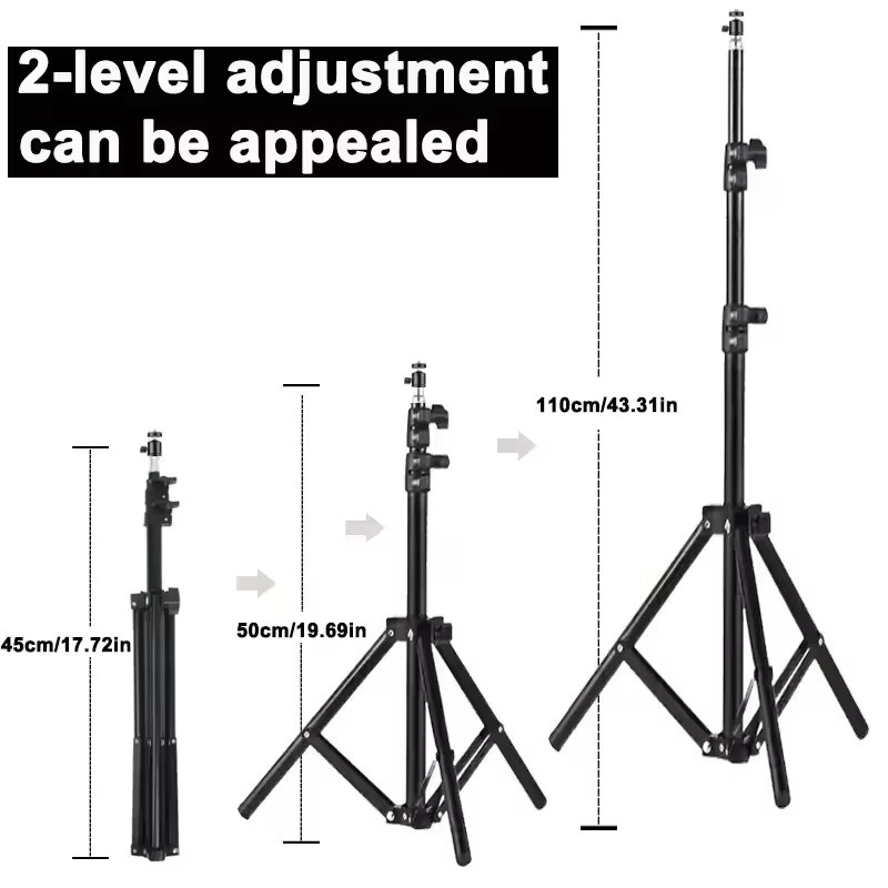 DIXSG Universal Tragbare Stativ Halterung für Magcubic HY300 Pro und HY320mini Projektor, Schwarz, Höhe: 110 cm, Verstellbar 5-50 cm - Bild 2