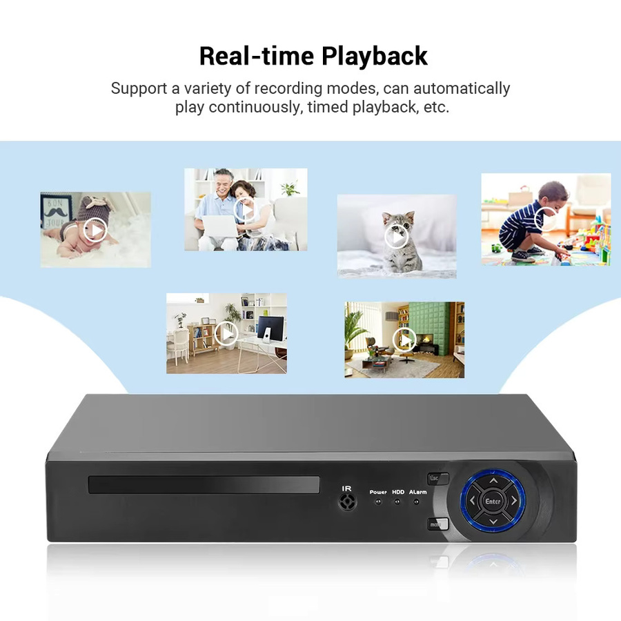 Xmeye 4K 8MP PoE NVR Sicherheitssystem mit Gesichtserkennung und Fernzugriff in Schwarz - Bild 3