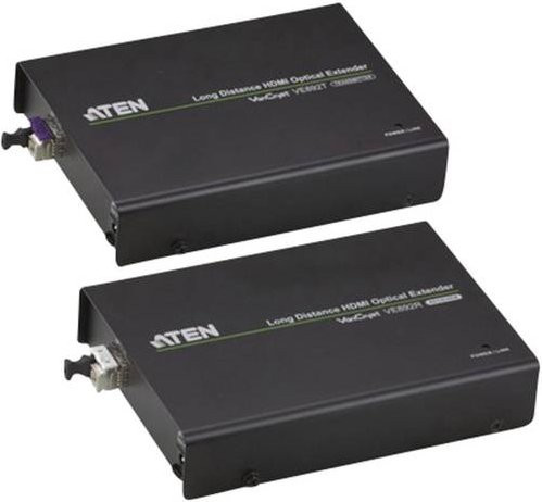 ATEN VE892-AT-G HDMI Extender über Glasfaserkabel in Schwarz für bis zu 20000m - Bild 1