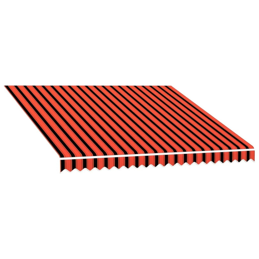 vidaXL Markisenersatzstoff aus Polyester in Orange und Braun, B: 300 cm, T: 250 cm - Bild 2