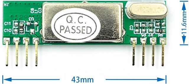 Si Tai&SH Rxb6 433MHz Superheterodyne Funkempfänger Modul in Grün - Bild 1