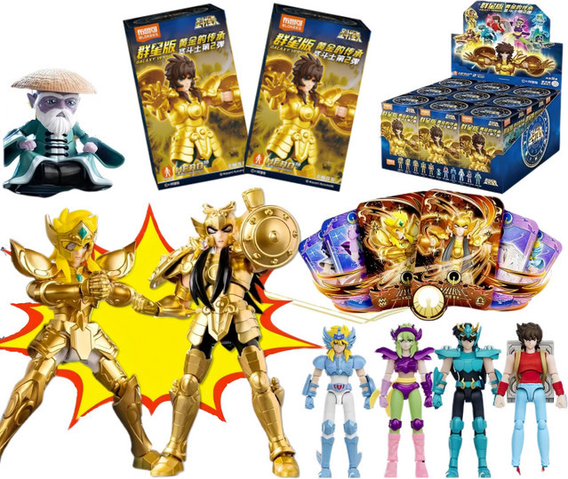 Blokees Saint Seiya Gold Saint DIY Montage-Spielzeug, Action-Modell - Bild 1