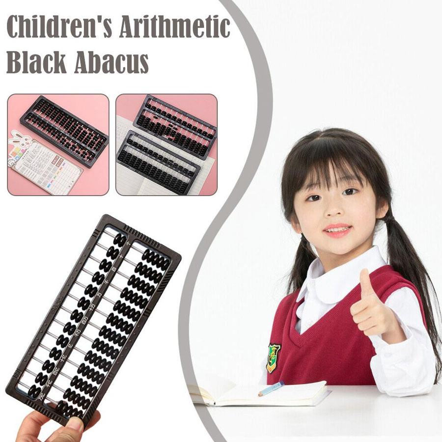 Yiran Furniture Abacus Chinesische 13 Ziffern Spalte Mathematik Spielzeug schwarz - Bild 7