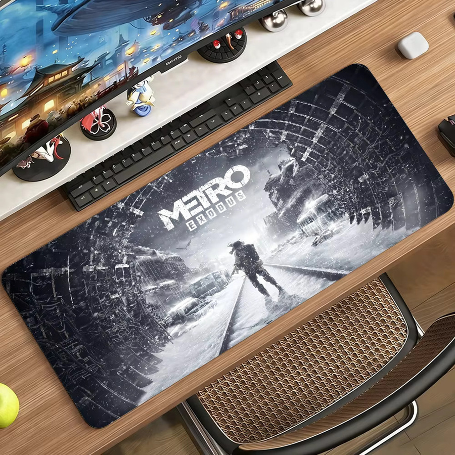 Game M-Metro Exodus Mauspad in Multicolour, rutschfeste Gamer-Schreibtischunterlage für Laptop und Büro - Bild 5