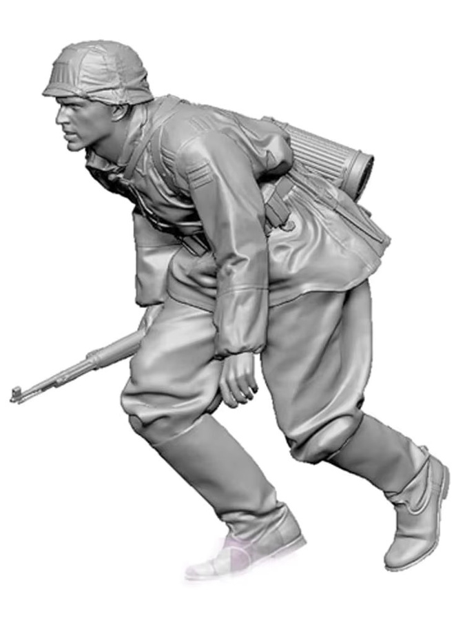 Soldat, Resin-Modellfigur, Militär, 1:35, unmontierter und unbemalter Bausatz - Bild 2