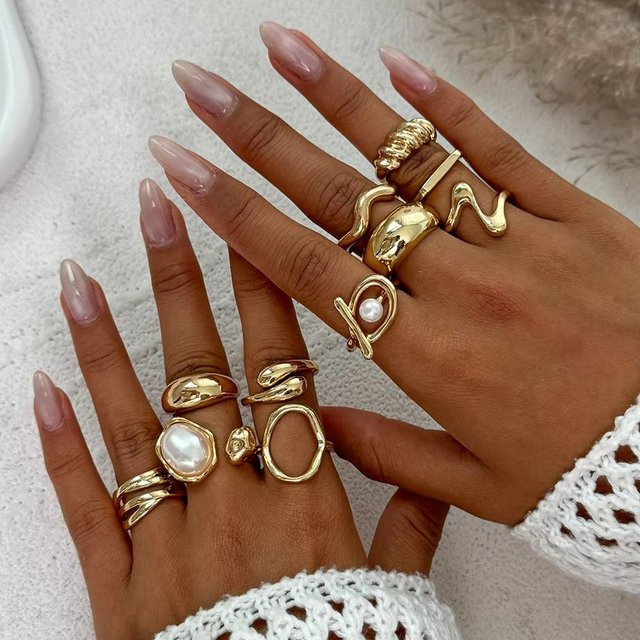 Ingemark Ringe Set, Perle, Metall, Damen - Bild 1