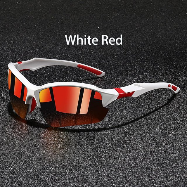 BC-Warm Home Sportsonnenbrille, Halbrahmen, rechteckig, weiß, Unisex - Bild 1