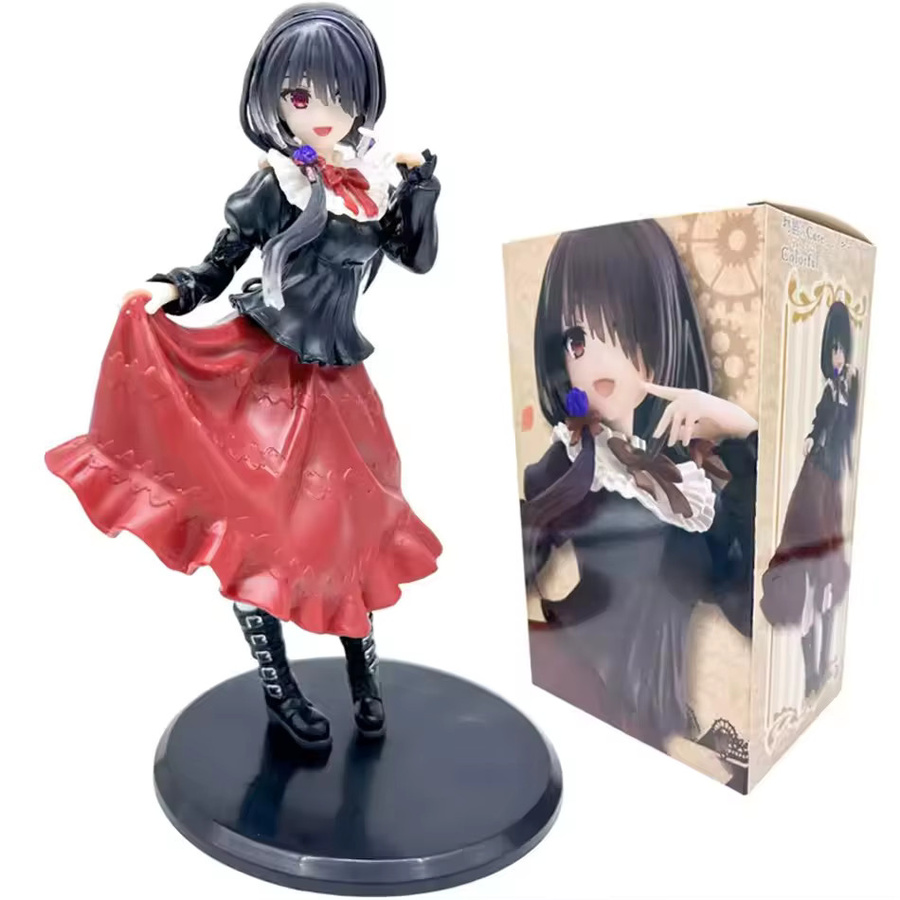 Bandai Date Live Tokisaki Kurumi Anime-Figur, Mädchen-Modell, 18cm, Schwarz - Bild 3