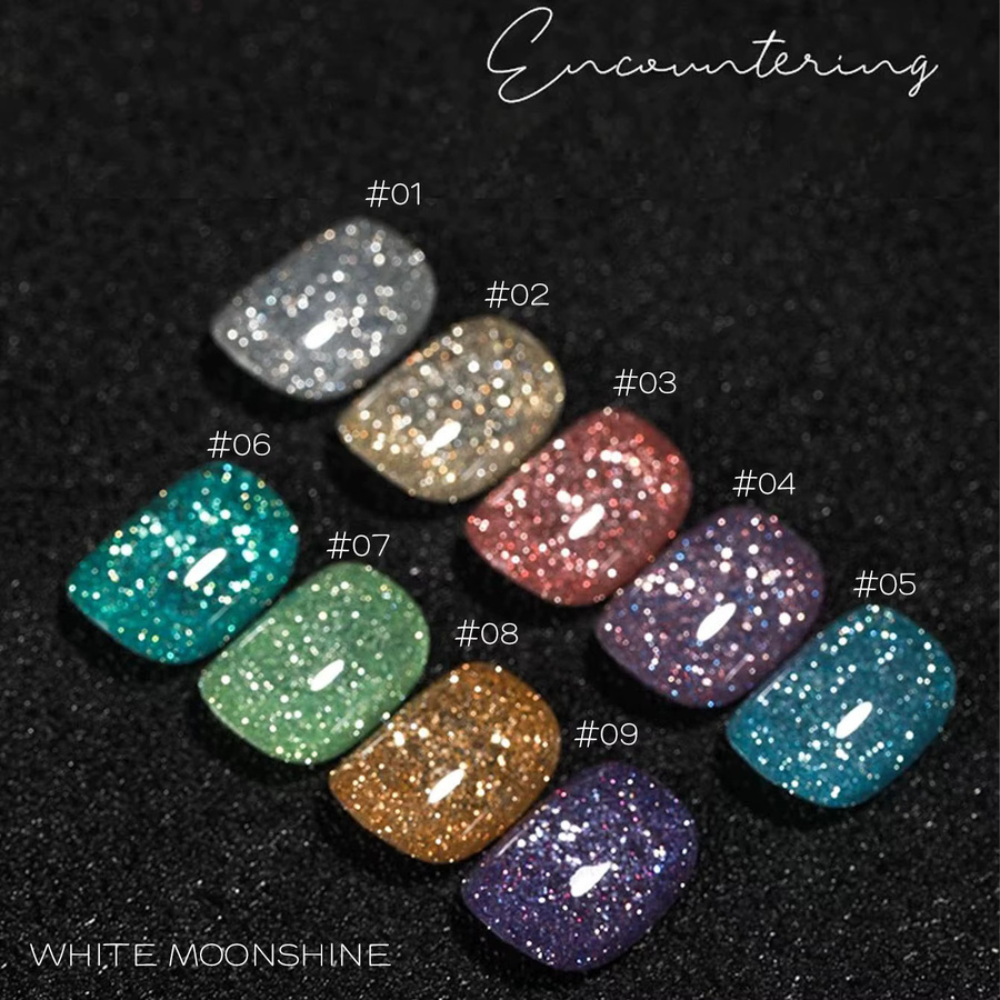 MIANEL Flashing Diamond Glitter Gel Nagellack, 12 ml, Grün - Bild 2