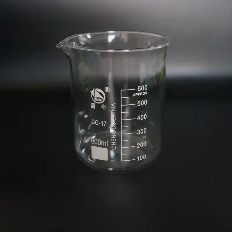 Set aus transparenten Bechergläsern aus Borosilikatglas für chemische Experimente und Laborausrüstung - Bild 2