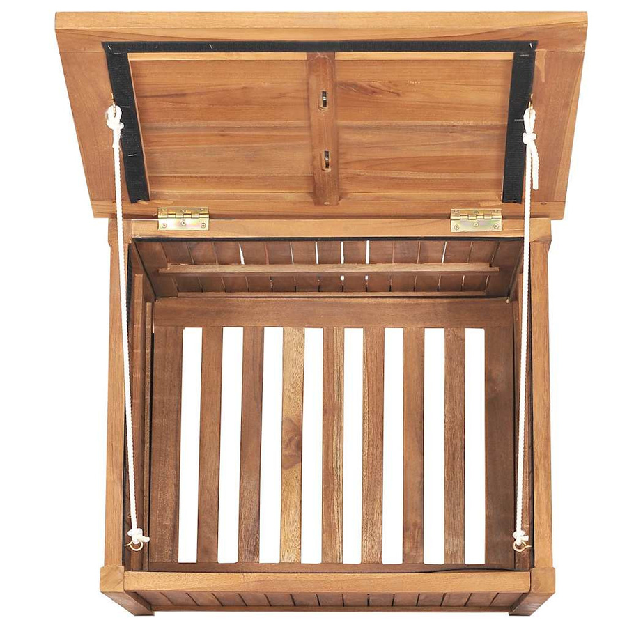 vidaXL Gartenbox aus Teakholz in Braun, B/T/H: 60 x 50 x 58 cm - Bild 3