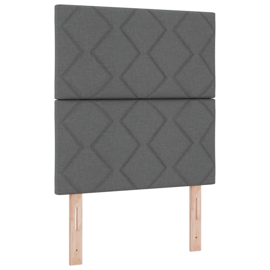 vidaXL LED Kopfteil Grau Stoff Breite: 80 cm - Bild 2