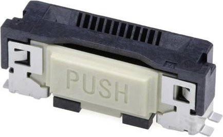 Molex FFC/FPC-Anschluss 10-polig mit 0,50 mm Rastermaß in Schwarz und Gold (2004850710 Tape) - Bild 1