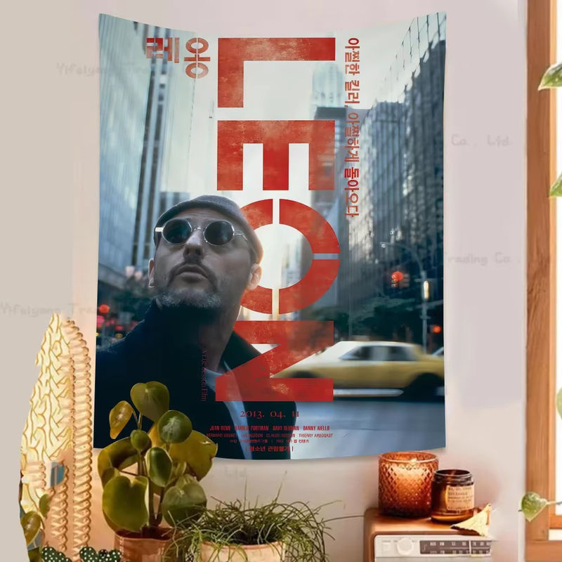 Leon Anime Wandbehang Classic Movie Tapestry zur Dekoration für dein Zuhause - Bild 3