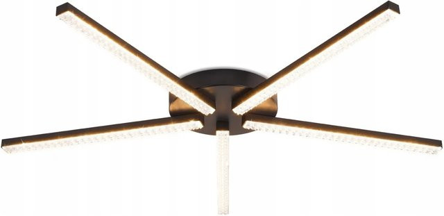 NETTLIFE LED Deckenleuchte aus Metall in Schwarz, Breite: 64 cm - Bild 1