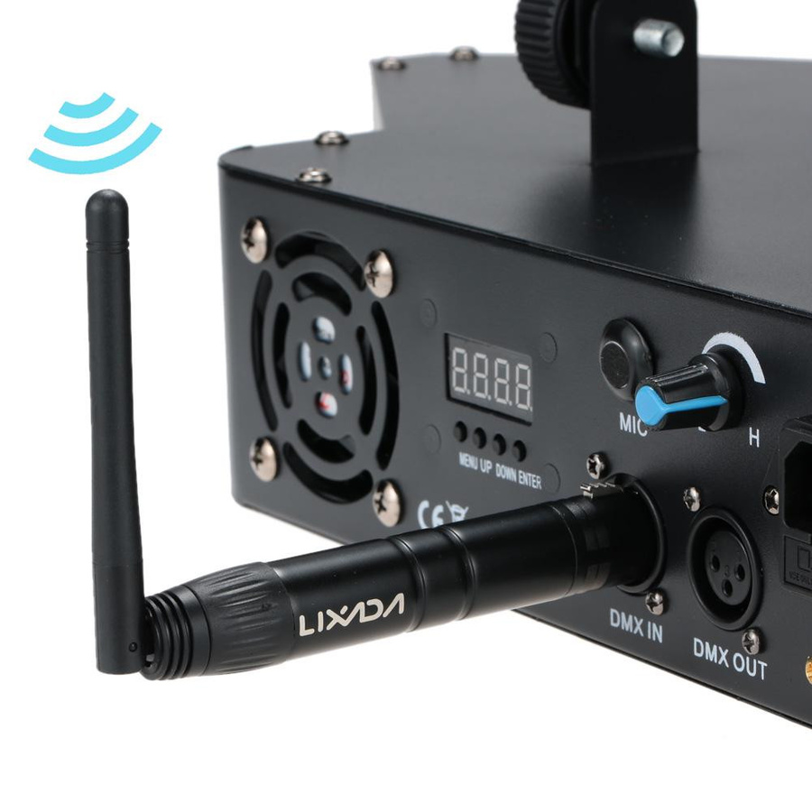 Lixada 2.4G ISM DMX512 Wireless XLR Sender und Empfänger Set für LED-Bühnenbeleuchtung in Silber - Bild 2