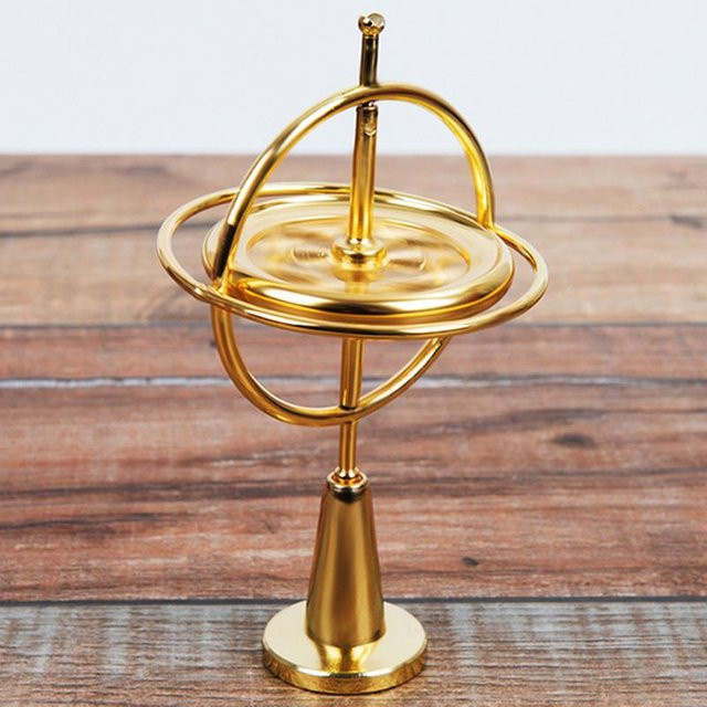 Love Home Garden Selbstbalancierendes Gyroskop, buntes Fingergyroskop, gold - Bild 1