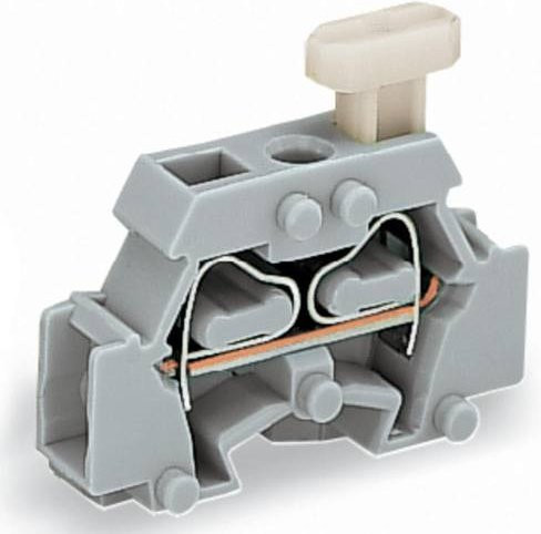 WAGO 261-411/331-000 Einzelklemme 6mm Zugfeder Grau 200 Stück - Bild 1