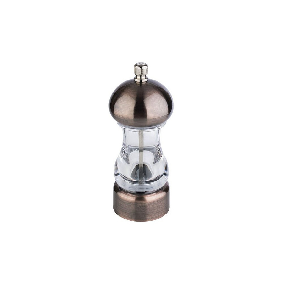 APS Salzmühle COPPER aus Acryl und Kunststoff mit Kohlenstoffstahl-Mahlwerk, Farbe Kupfer/Transparent, Durchmesser: 6 cm, Höhe: 15 cm - Bild 1