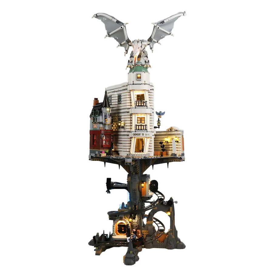 LED Lichtset mit Fernbedienung passend für LEGO 76417 Harry Potter Gringotts Wizarding Bank Collector's Edition in Warmweiß und Multicolour - Bild 3
